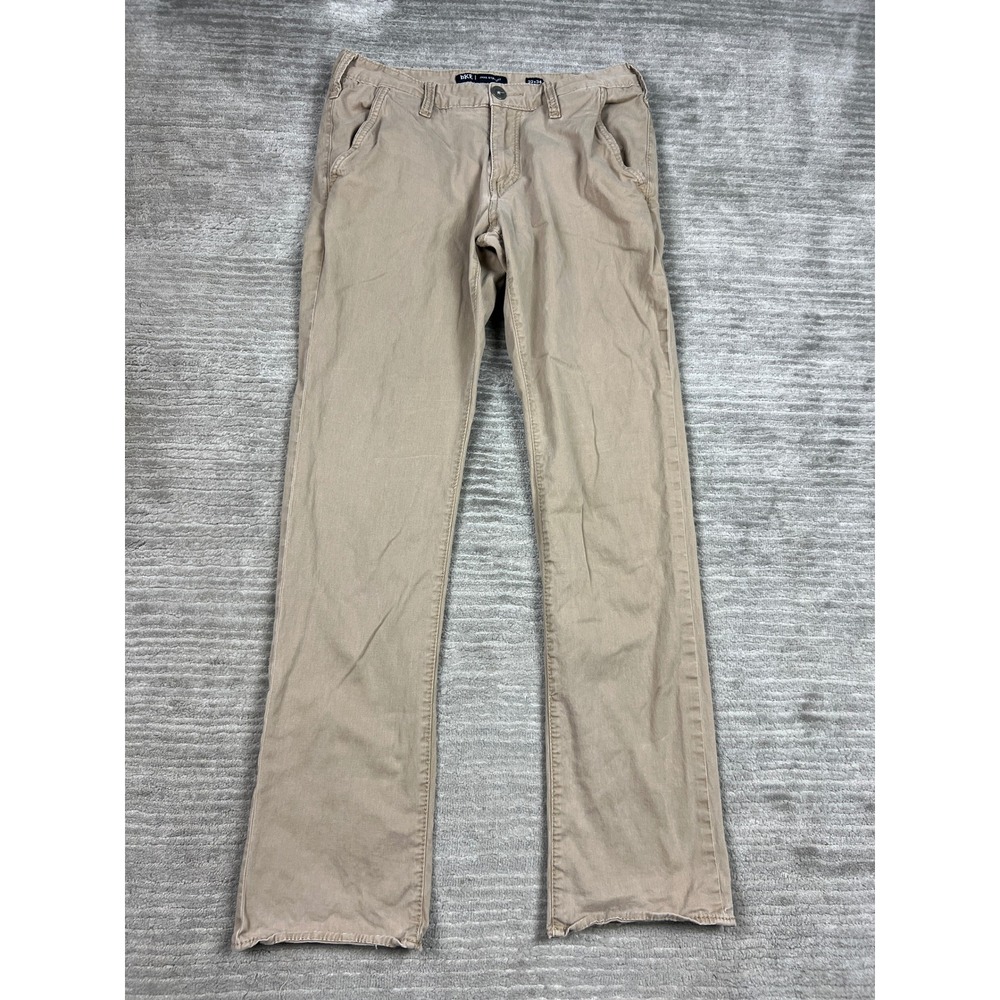 BKE Pants Mens 32x34 Tan Jake Straight Khaki Chino Stretch FPC6104L